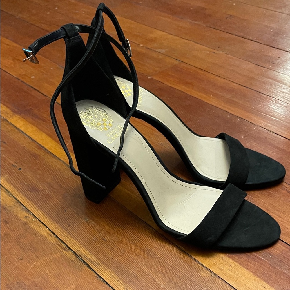 Vince Camuto Black Suede Heels